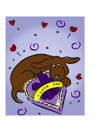 Dog Valentines Card valentine