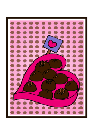 Valentine Chocolates Card valentine