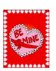 Be My Valentine Card valentine