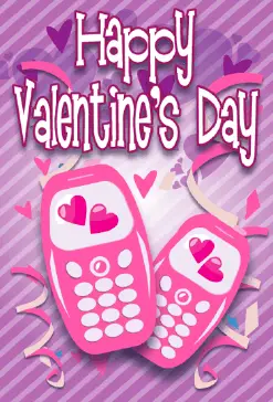Two Cell Phones valentine