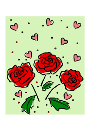 Valentine Roses Card valentine