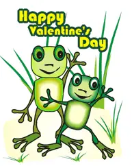 Frogs valentine