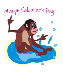 Monkey valentine