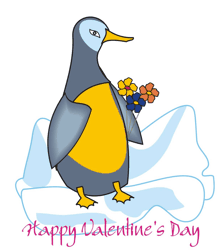 Penguin valentine