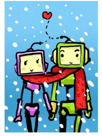 Snow Robots valentine