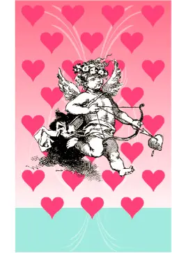 Victorian Cupid valentine