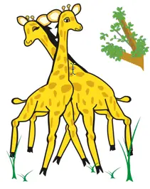 Giraffes valentine